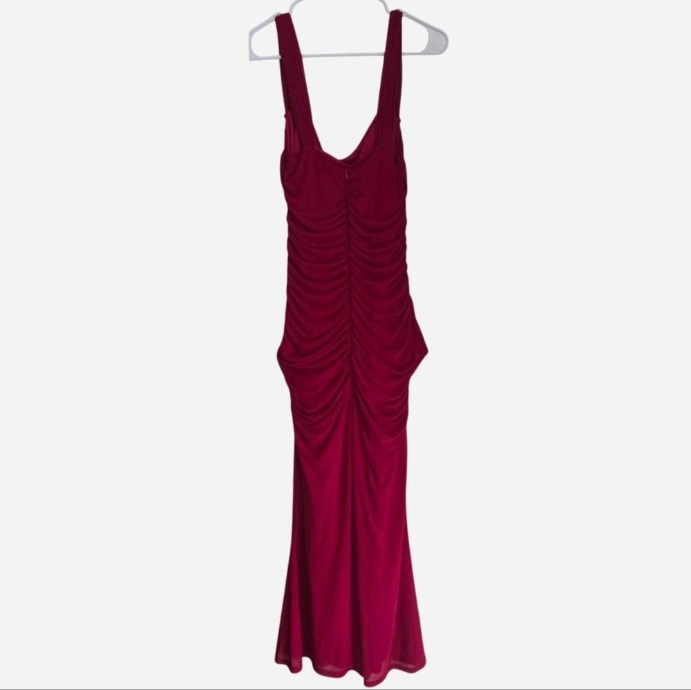 RED MAXI DRESS Marthea Romantic Dress Size Large